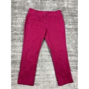 Madison Pants Womens 10 Pink Barbiecore Ankle Baby Corduroy Casual‎